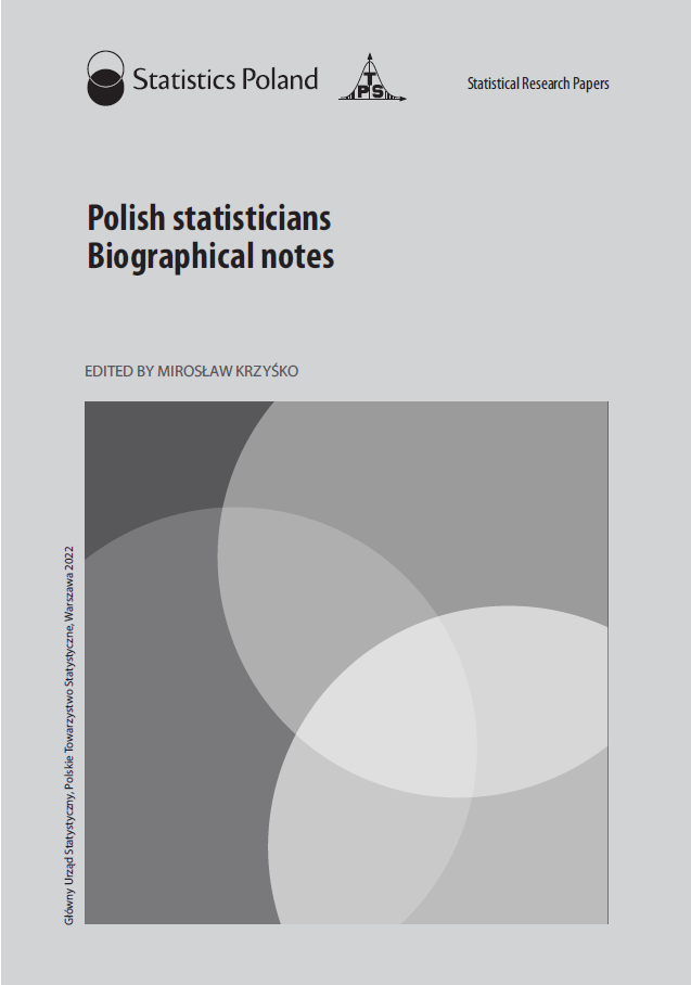 Cover - Polish statisticians. Biographical notes 